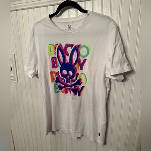 Psycho Bunny Colorful Neon White medium Tshirt
